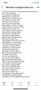 gru collegiate selects